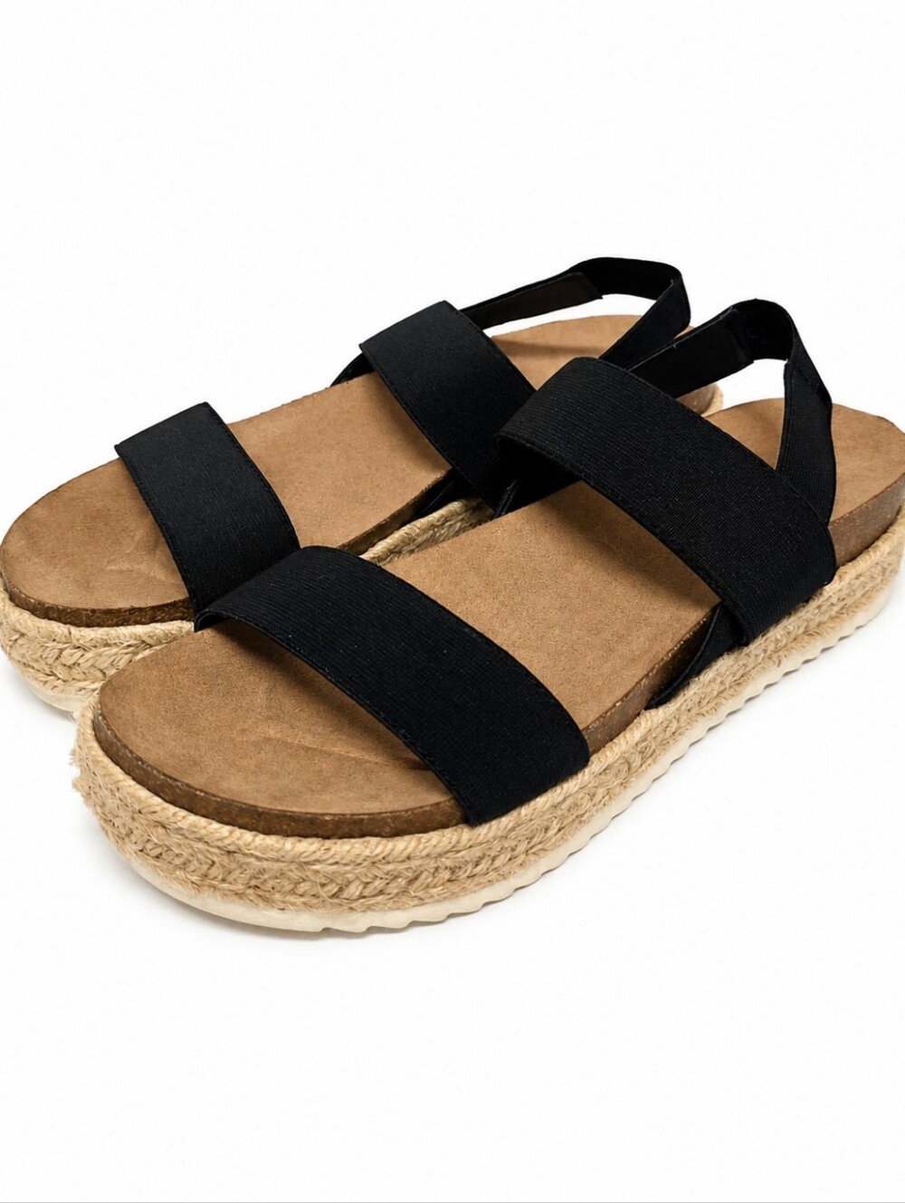 Madden Girl Cassie Black Espadrille Platform Sandals Size 8 New In Box - Picture 9 of 12